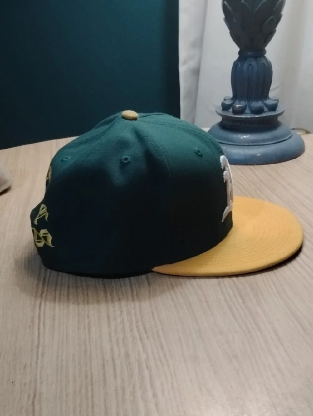 New Era Oakland A's Green and Yellow Kids Fitted Cap
